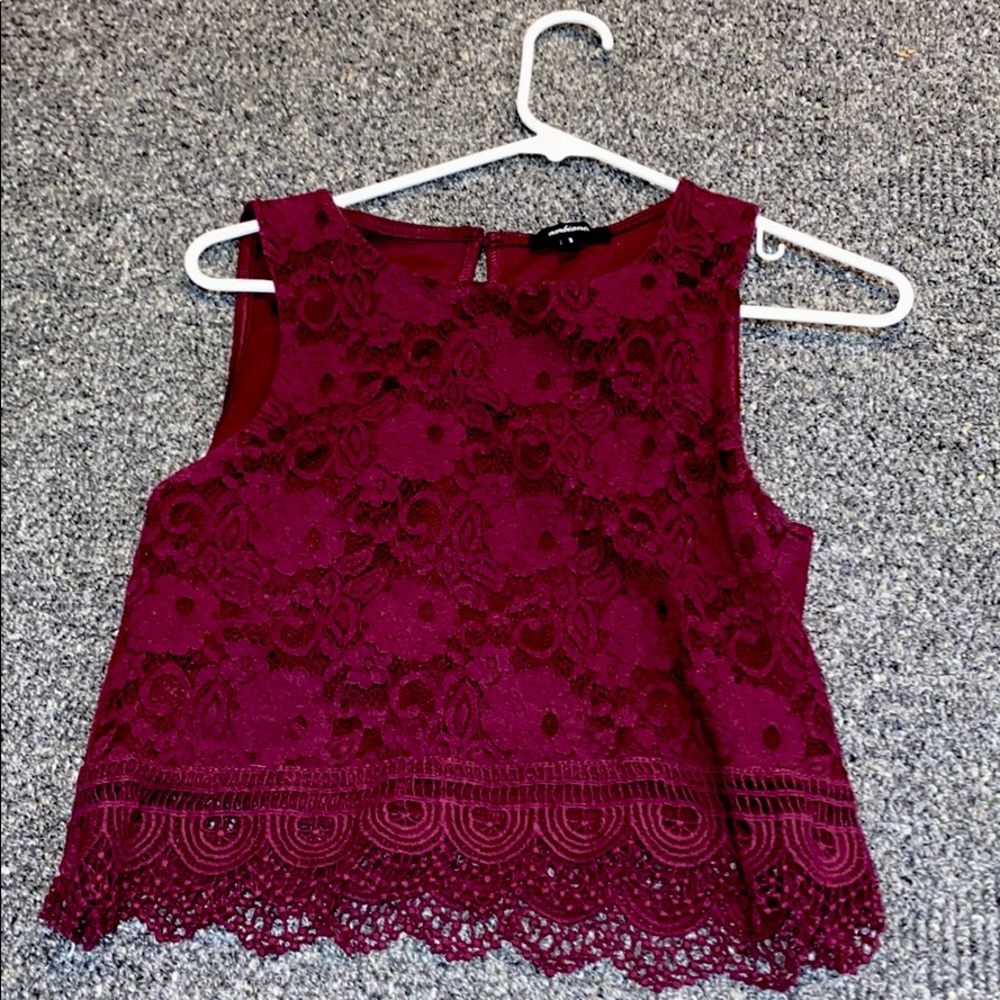 Lacy crop top